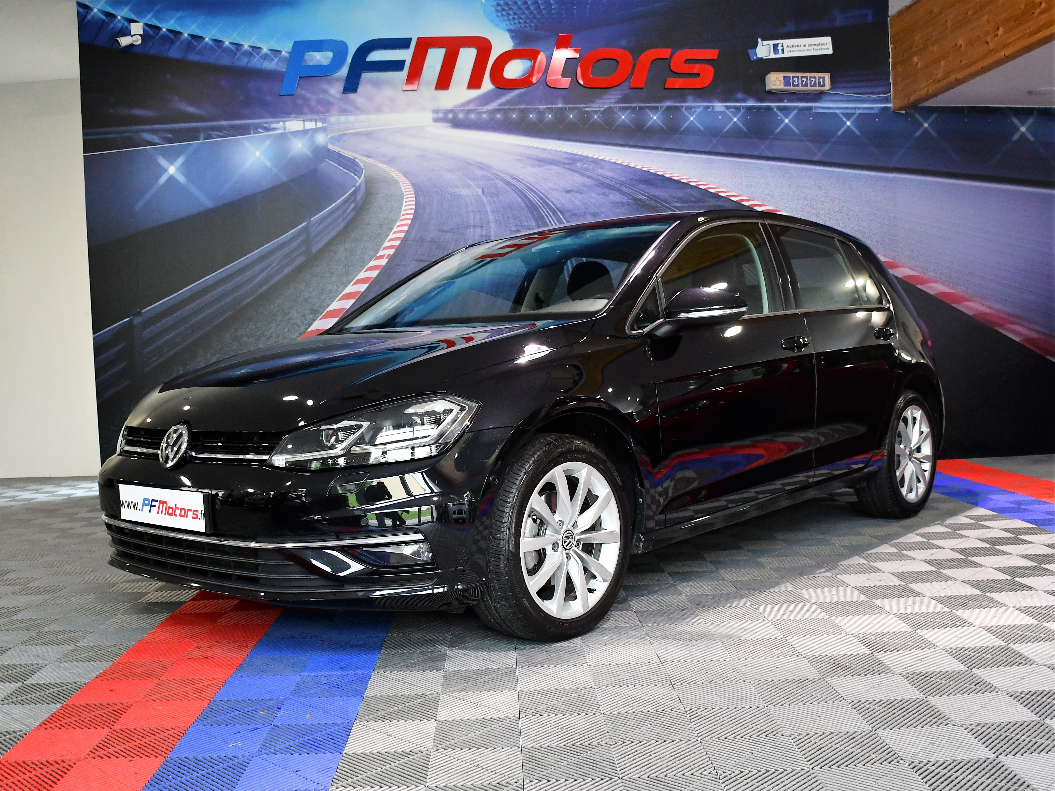 VOLKSWAGEN Golf VII 2.0 TDI 150 CV DSG7 TYPE CARAT FULL CUIR TOIT OUVRANT  ATTELAGE GRAND GPS ALU 17″